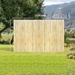 Paravan din bambus 2438 x 1219 mm, Protectie vizuala si de vant, Bej, UV