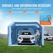 Cabina de vopsit gonflabila, dimensiune 8.5 x 4.8 x 3.3 m, 2 x suflanta 750/950 W, Impermeabila, PVC, sistem filtrare