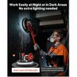 Slefuitor pentru pereti, tavane, plafoane si rigips cu brat telescopic 850 W, 800-1700 rpm, Led, maner pliabil si extensibil, 15 x discuri
