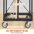 Carucior pentru transport placi gips-carton, maxim 680 Kg, Otel, 4 x roti, 975 x 610 x 990 mm