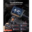 Camera endoscop, ecran articulat bidirectional 180°, Lumina led, Zoom 8X, ecran IPS HD 4.3", lentila subțire 3.9 mm, IP67, cablu 5 m
