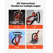 Slefuitor pentru pereti, tavane, plafoane si rigips cu brat telescopic 850 W, 800-1700 rpm, Led, maner pliabil si extensibil, 15 x discuri