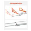 Suport de perete pentru 4 anvelope R14-R20 inch, Reglabil in latime 787-1440 mm, max 181 kg