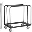Carucior pentru transport placi gips-carton, maxim 680 Kg, Otel, 4 x roti, 975 x 610 x 990 mm