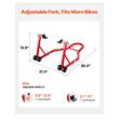 Suport roata spate motocicleta max 360 kg, Otel, Latime reglabila, 770 x 540 x 350 mm