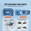 Cabina de vopsit gonflabila, dimensiune 8.5 x 4.8 x 3.3 m, 2 x suflanta 750/950 W, Impermeabila, PVC, sistem filtrare