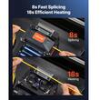 Aparat lipit fibra optica, 6 motoare, Bluetooth, Suport fibra 3 in 1, Ecran tactil 5 inch, sudura rapida 8 s, acumulator 5.2 Ah