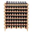 Raft pentru 72 de sticle de vin, Vivatechnix Modular, 1025 x 850 x 250 mm, Lemn bambus