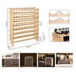 Raft pentru 72 de sticle de vin, Vivatechnix Modular, 1025 x 850 x 250 mm, Lemn bambus
