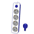 Prelungitor cu 4 prize Philips Led, comutator bipolar, lungime 1.5 m, protectie copii