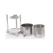 Presa manuala pentru struguri, citrice, vinete Palumbo Pavi, capacitate 5.5 l, cos inox, 32x32xH40 cm