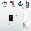 Convector electric sticla, Ecran LCD touch-screen, Telecomanda, 3 trepte de putere 750 / 1500 W, dimensiune 50 x 69.5 x 19.5 cm 