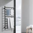 Uscator electric pentru prosoape, Inox, fixare perete, IPX5, 1000 x 500 x 102 mm, 10 elementi, temporizator, LCD, Negru