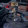 Camera endoscop pentru inspectie Vevor ecran IPS 5 inch, Zoom 8X, 8 lumini LED, IP67, lungime 1 m, articulat in 2 directii