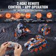 Kit Tanc cu telecomanda, Transformer 5in1, 554 piese, 2 x baterii Lithiu, iOS si Android