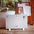 Convector electric sticla, Ecran LCD touch-screen, Telecomanda, 3 trepte de putere 750 / 1500 W, dimensiune 50 x 69.5 x 19.5 cm 