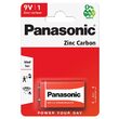 Baterie 9 V, Panasonic Zinc-carbon, 6LF22