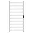 Uscator electric pentru prosoape, Inox, fixare perete, IPX5, 1000 x 500 x 102 mm, 10 elementi, temporizator, LCD, Argintiu