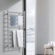 Uscator electric pentru prosoape, Inox, fixare perete, IPX5, 1000 x 500 x 102 mm, 10 elementi, temporizator, LCD, Argintiu