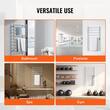 Uscator electric pentru prosoape, Inox, fixare perete, IPX5, 1000 x 500 x 102 mm, 10 elementi, temporizator, LCD, Argintiu