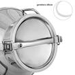 Bidon din inox pentru lapte sau miere, Capacitate 50 l, Manere duble