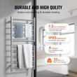 Uscator electric pentru prosoape, Inox, fixare perete, IPX5, 1000 x 500 x 102 mm, 10 elementi, temporizator, LCD, Argintiu