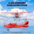 Avion cu telecomanda Cessna 2.4 GHz, 2 x baterii 350 mAh, timp de operare 40 min, 300 x 350 x 90 mm, Giroscop stabilizator 6 axe 