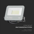 Proiector led 30W, 5550 lm, 6500K, IP65, aluminiu, 164.5 x 34 x 153 mm