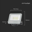 Proiector led 30W, 5550 lm, 6500K, IP65, aluminiu, 164.5 x 34 x 153 mm