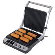 Grill electric Adler Inox 2000 W, suprafata striata/neteda, 36.5 x 36 x 14 cm