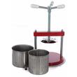 Presa manuala pentru struguri, citrice, fructe, Agrieuro, capacitate 1.3 l, Otel Inox, 23x23xH27 cm