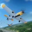 Avion cu telecomanda Glider BF109, 2.4 GHz, 2 x baterii 350 mAh, timp de operare 30 min, 325 x 375 x 100 mm, Giroscop stabilizator 6 axe