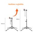 Suport service bicicleta, Rotativ, max 37 kg, Reglabil inaltime 1080-1900 mm, tava magnetica, Otel