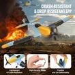 Avion cu telecomanda Glider BF109, 2.4 GHz, 2 x baterii 350 mAh, timp de operare 30 min, 325 x 375 x 100 mm, Giroscop stabilizator 6 axe