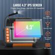 Camera endoscop pentru inspectie auto, instalatii sanitare, ecran IPS de 4.3 inch, Zoom 4X, 1080P, 9 lumini LED, IP67, lungime 5 m