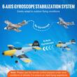 Avion cu telecomanda Glider BF109, 2.4 GHz, 2 x baterii 350 mAh, timp de operare 30 min, 325 x 375 x 100 mm, Giroscop stabilizator 6 axe