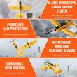 Avion cu telecomanda Navy, 2.4 GHz, 2 x baterii 500 mAh, timp de operare 20 min, 325 x 385 x 145 mm, Giroscop stabilizator 6 axe, Raza 200 m