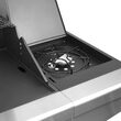 Gratar pe butan / propan / GPL cu 5 arzatoare 125 x 58 x 119 cm, Termometru, 14.4 kW, Piezo, Otel, Inox
