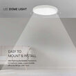 Plafoniera led, Interior/Exterior IP44, 4000K, 1800 lm, 18 W, dimensiune 225 x 55 mm, Alba