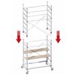 Schela mobila cu doua platforme Marchetti Aeus, max 150 kg, 4 m, Aluminiu