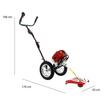 Motocositoare cu fir si roti, GeoTech, Pliabila, putere 2.2 CP, diametru de taiere 30 cm, motor in 2 timpi