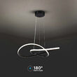 Candelabru led 20W, Lumina calda 3000K, dimensiune 500 x 1000 mm, Negru