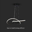Candelabru led 20W, Lumina calda 3000K, dimensiune 500 x 1000 mm, Negru