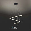 Candelabru led 32W, Lumina calda 3000K, dimensiune 600 x 1000 mm, Negru