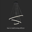 Candelabru led 32W, Lumina calda 3000K, dimensiune 600 x 1000 mm, Negru