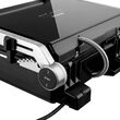 Gratar electric Inox/Sticla 2000 W, suprafata grill 300x250 mm, Placi detasabile, Senzor automat pentru gatit
