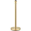Set 6 stalpi delimitare, Franghie rosie catifea 1.5 m, Inox, Auriu, Inaltime 95 cm, Heavy Duty
