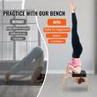 Banca pentru antrenament yoga, Lemn/PU, Perna, max 136 kg