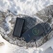 Powerbank solar 10000 mAh cu incarcare Wireless, Li-Ion, USB tip C, micro USB, 2x USB-A, Lightning, functie Lanterna