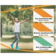 Set Slackline 18.3m x 50 mm, 7 piese, banda antrenament echilibru, ancorare pe copaci, Capacitate 227 kg